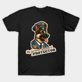 German Shepherd  Police T-Shirt